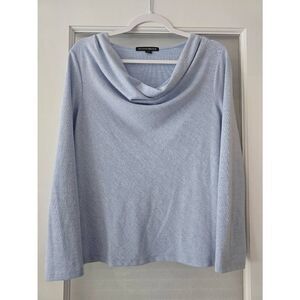 Women's Boston Proper Cowl Neck‎ Sweater Blue Size Small